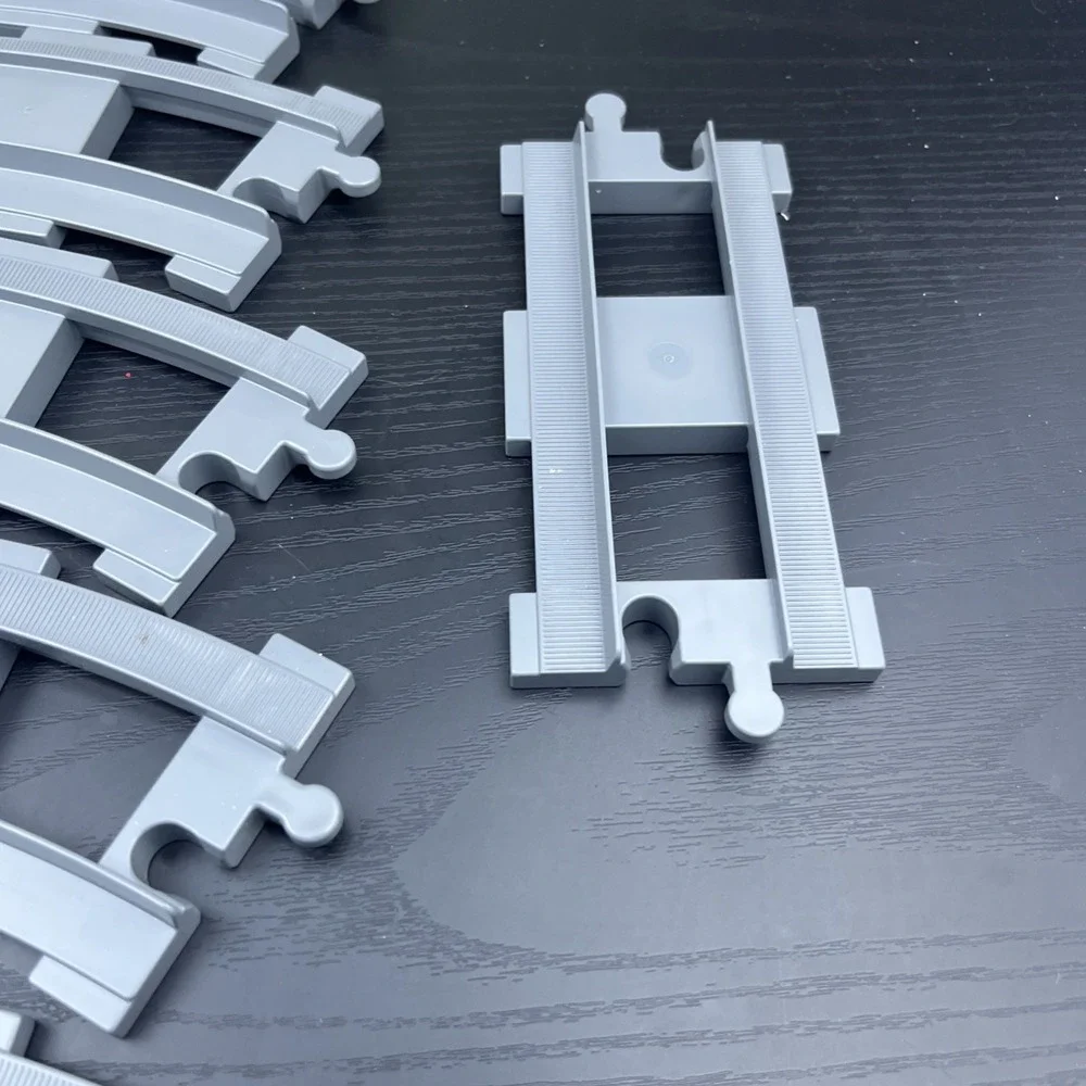 LEGO DUPLO Gray Train Tracks Lot 12 Curved 1 Straight Genuine LEGO Railway Piece